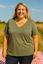 Immagine di CURVY GIRL V NECK COTTON T SHIRT